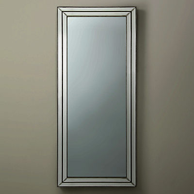 Chambery Leaner Mirror, H154 x W67cm Pewter